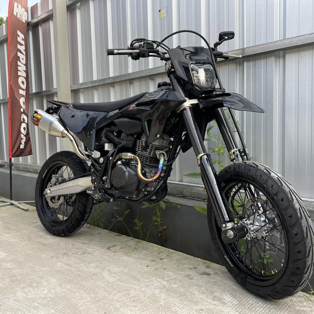 Honda CRF150L thay pô, làm lại cổ