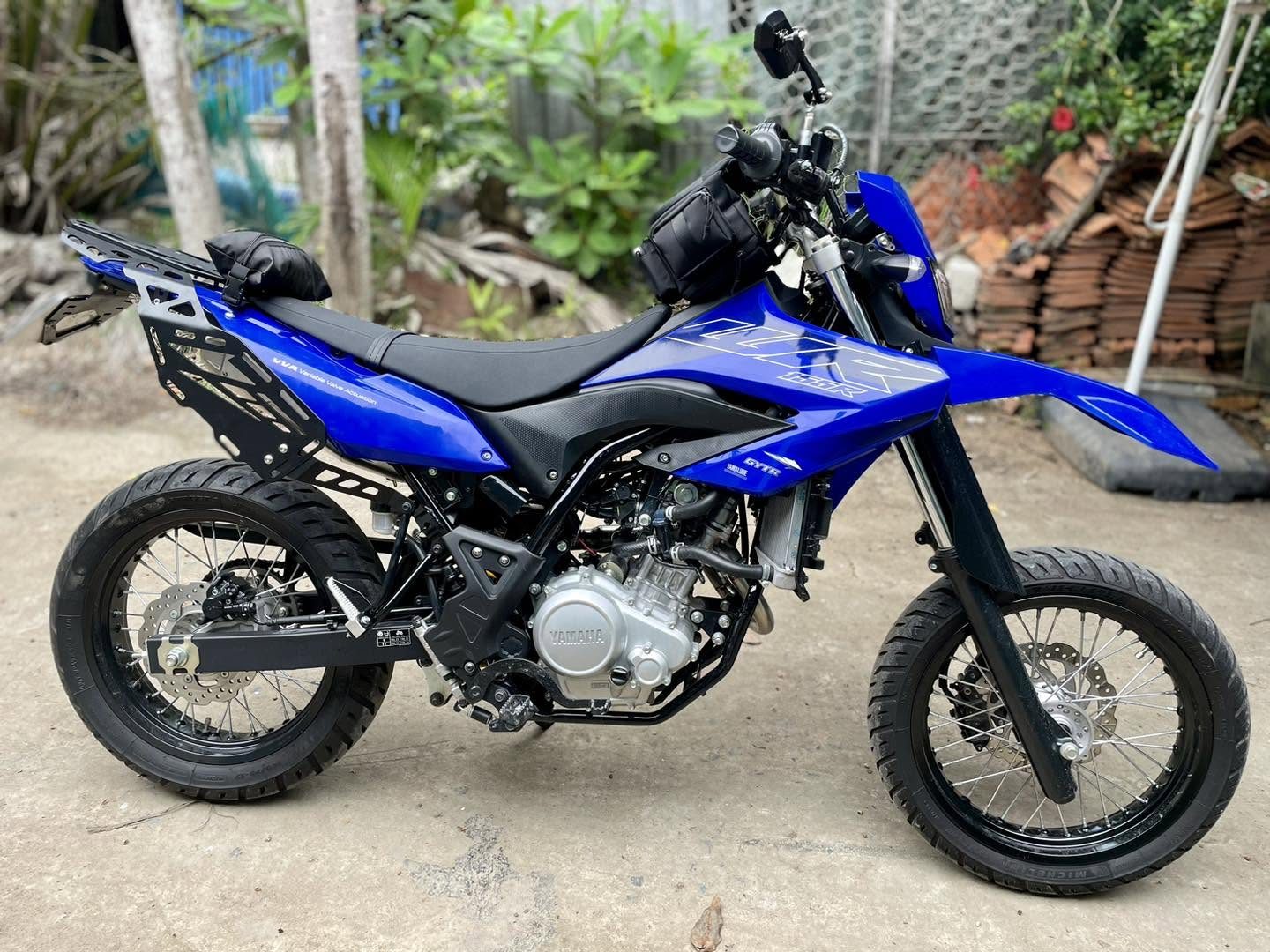 Xe supermoto xanh lên khung hông baga HYP – ảnh 2