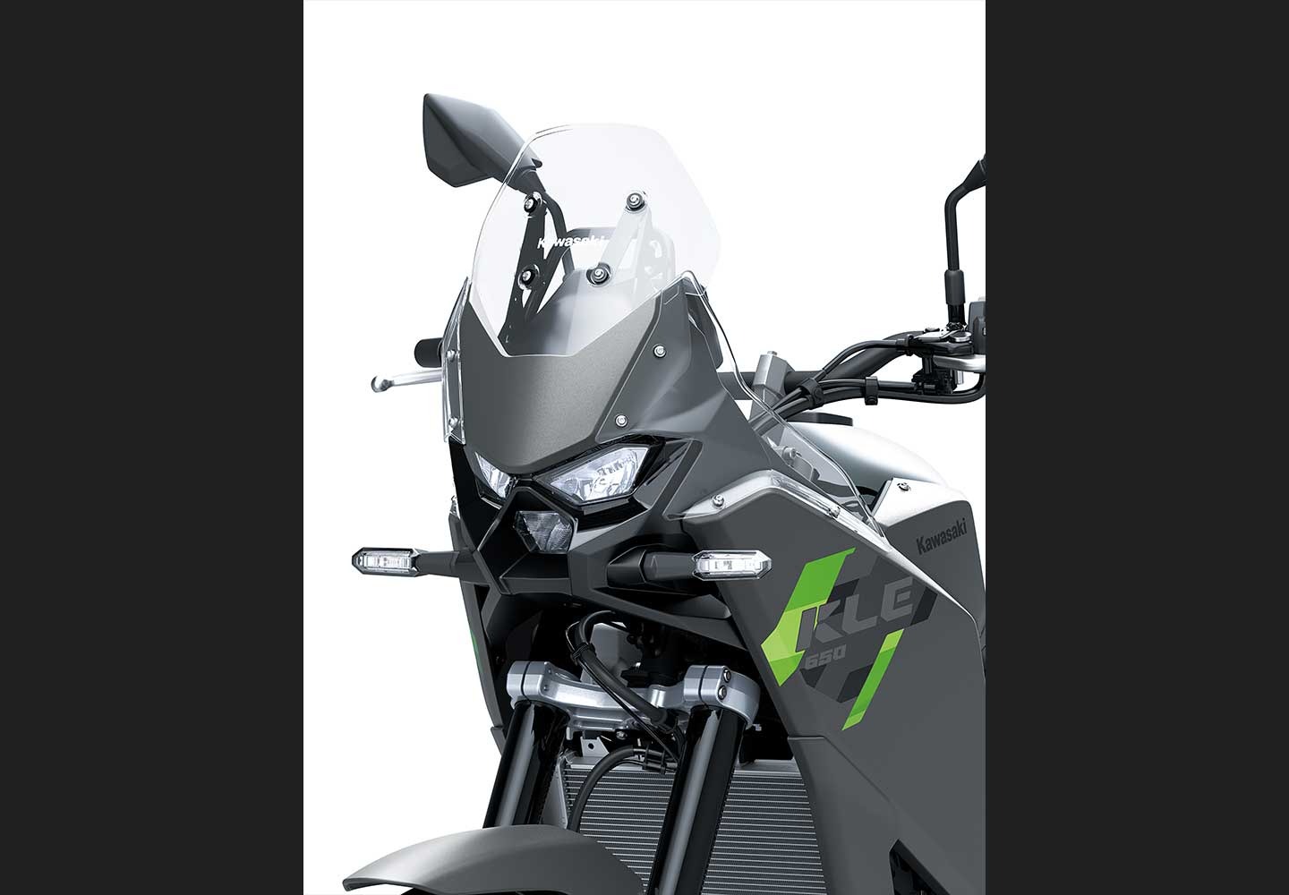 Đầu xe và kính chắn gió Kawasaki KLE650